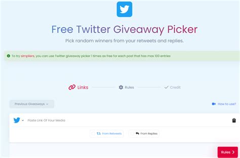 Rafflys – Twitter Picker (Giveaway Picker) .